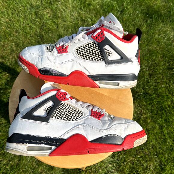 Nike Air Jordan 4 Retro OG Fire Red 2020 Men\'s Shoes - Size 10 - Ships Now main image 4